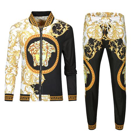 versace mens vintage clothing with logo|Versace tracksuit for men.